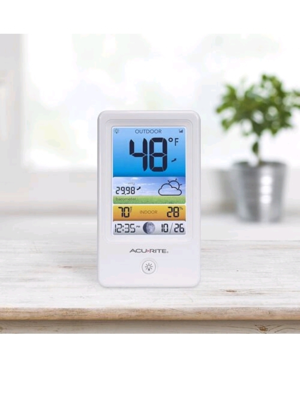 White Color Weather Station with Remote Sensor - Picture 2 of 10